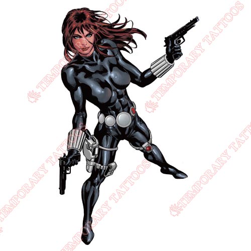 Black Widow Customize Temporary Tattoos Stickers NO.465